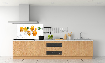 Kitchen splashback Oranges and water