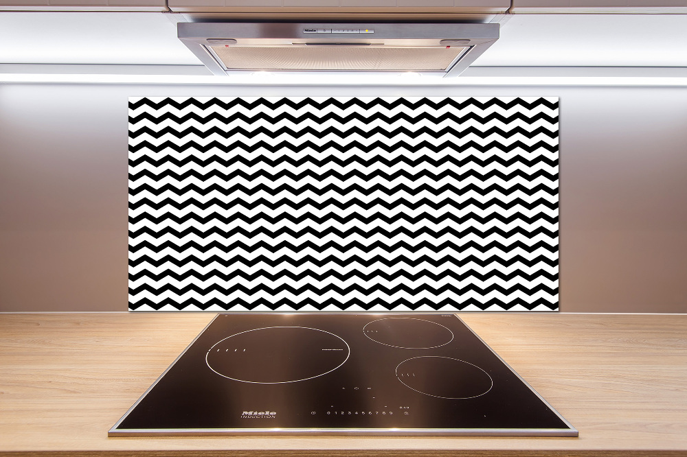 Kitchen splashback Zigzags