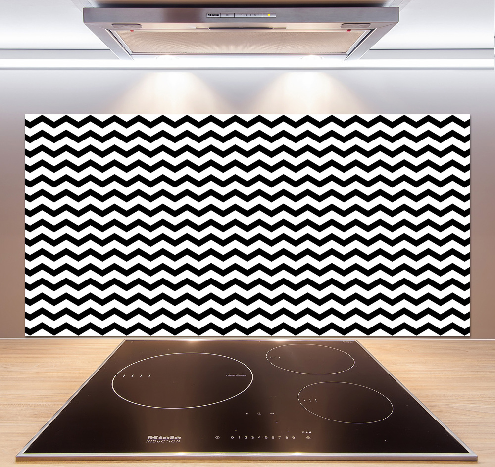 Kitchen splashback Zigzags