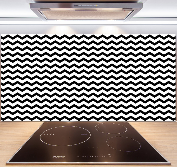 Kitchen splashback Zigzags