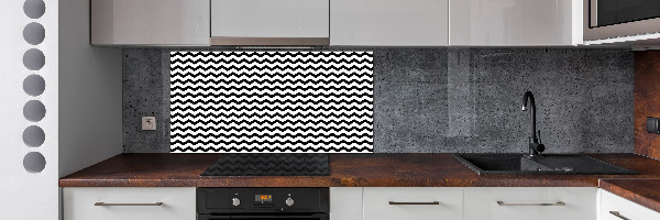 Kitchen splashback Zigzags