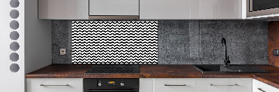 Kitchen splashback Zigzags