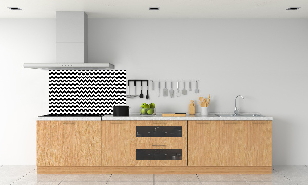 Kitchen splashback Zigzags