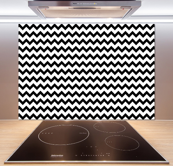 Kitchen splashback Zigzags