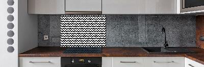 Kitchen splashback Zigzags