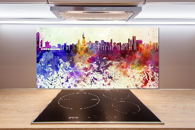 Cooker splashback Colorful chicago