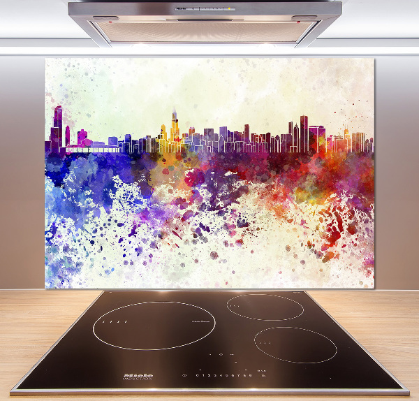 Cooker splashback Colorful chicago