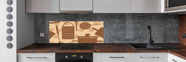 Cooker splashback Kitchen tools