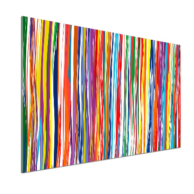 Kitchen splashback Colorful stripes