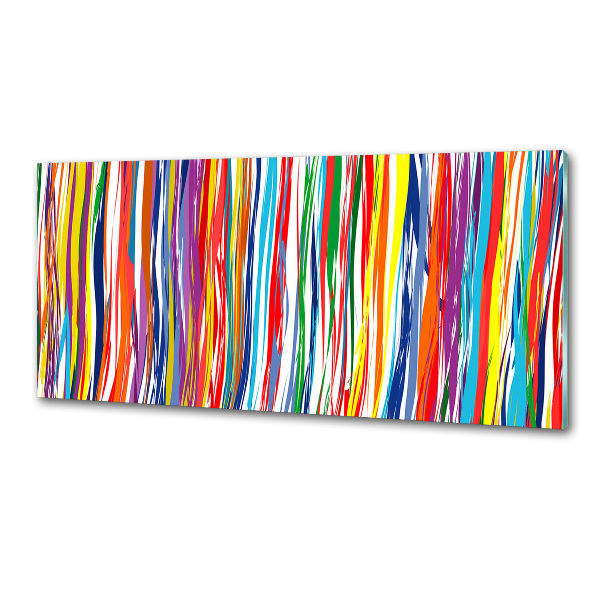 Kitchen splashback Colorful stripes