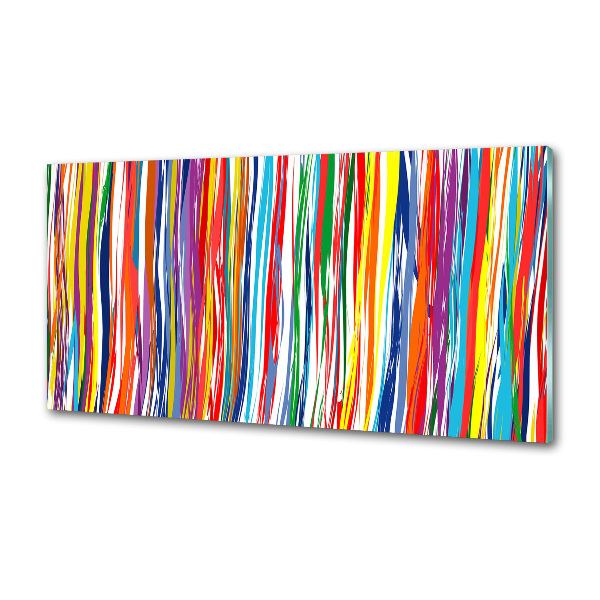 Kitchen splashback Colorful stripes