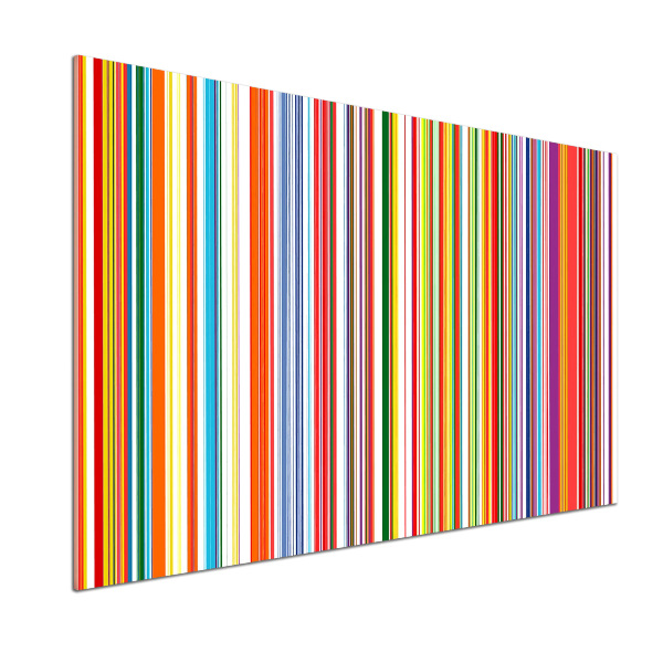 Kitchen splashback Colorful stripes