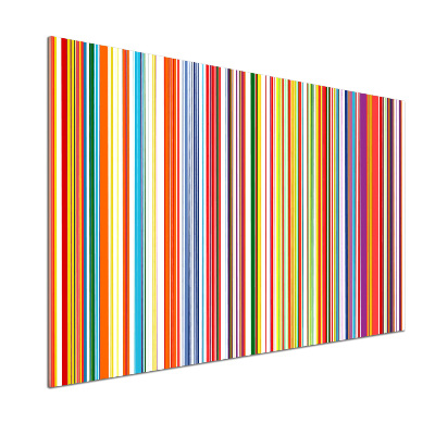 Kitchen splashback Colorful stripes