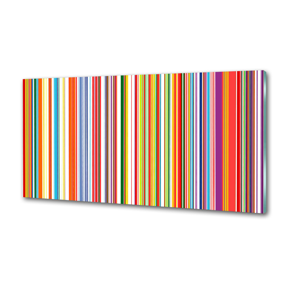 Kitchen splashback Colorful stripes