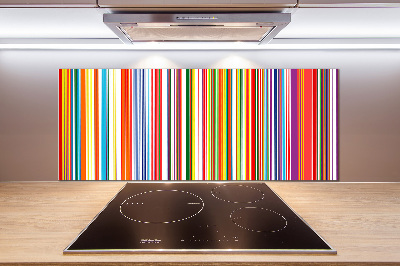 Kitchen splashback Colorful stripes