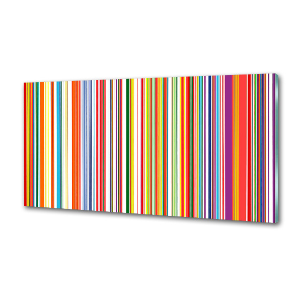 Kitchen splashback Colorful stripes