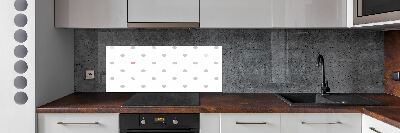 Hob splashback Dots and hearts