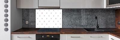 Hob splashback Dots and hearts