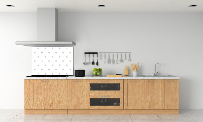 Hob splashback Dots and hearts