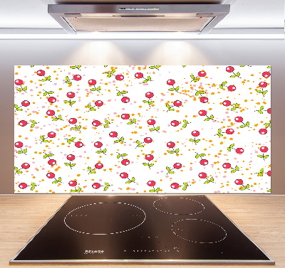 Cooker splashback Cherry