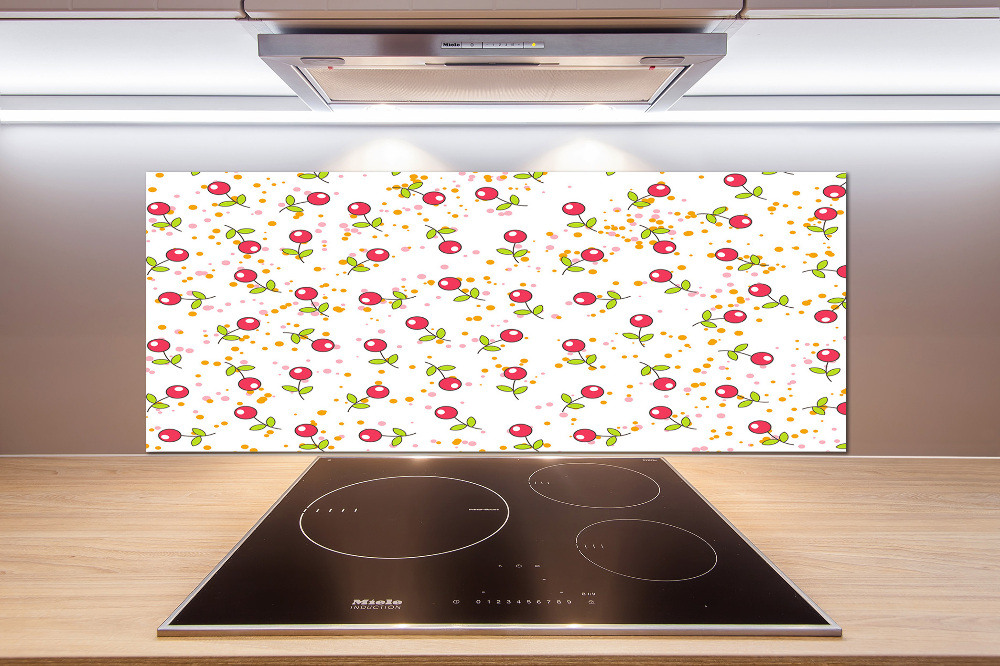 Cooker splashback Cherry