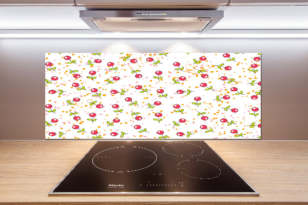 Cooker splashback Cherry