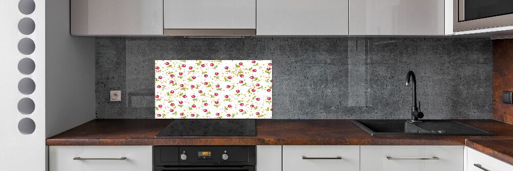 Cooker splashback Cherry