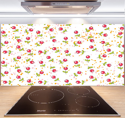 Cooker splashback Cherry