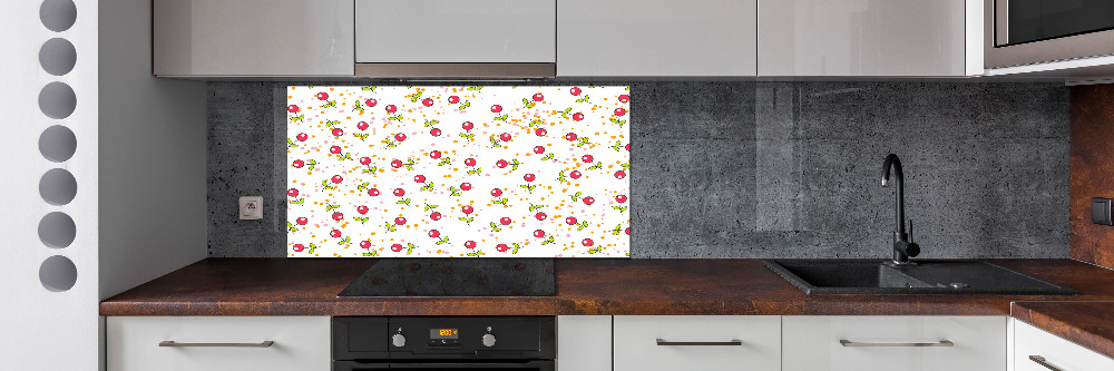 Cooker splashback Cherry