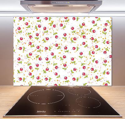 Cooker splashback Cherry