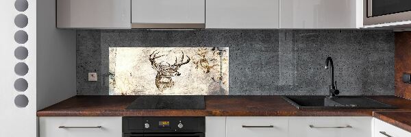 Kitchen splashback Deer