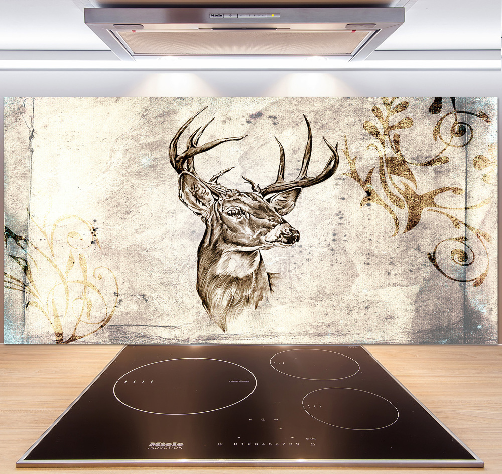 Kitchen splashback Deer