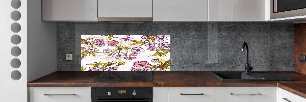 Cooker splashback Cherry blossoms