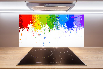 Kitchen splashback Rainbow spots