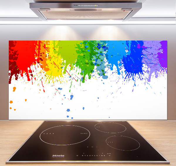 Kitchen splashback Rainbow spots