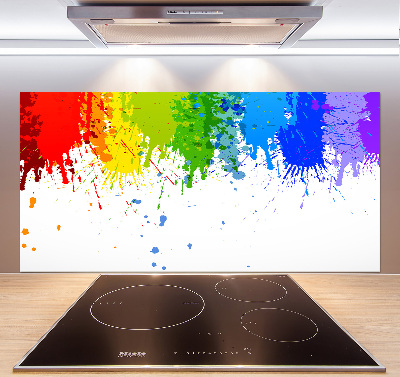 Kitchen splashback Rainbow spots