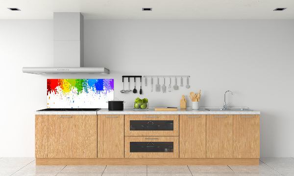 Kitchen splashback Rainbow spots