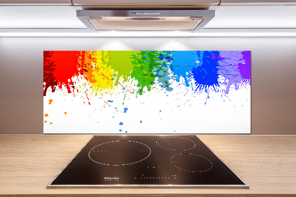 Kitchen splashback Rainbow spots