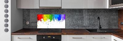 Kitchen splashback Rainbow spots