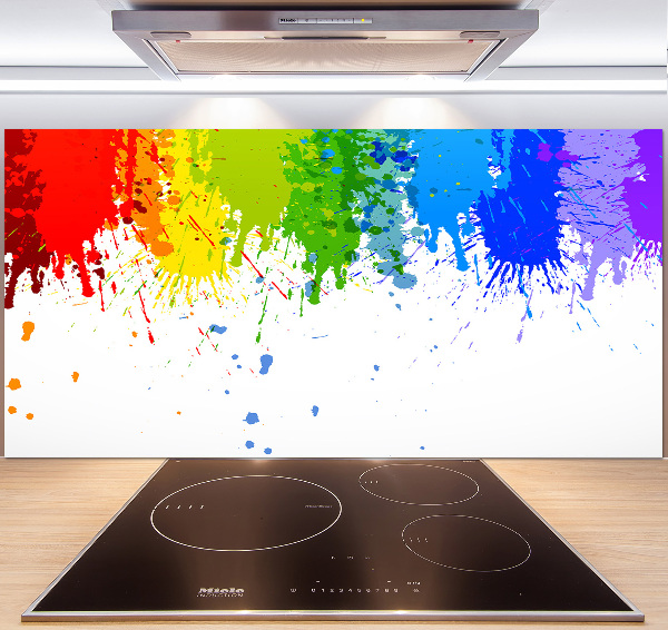 Kitchen splashback Rainbow spots