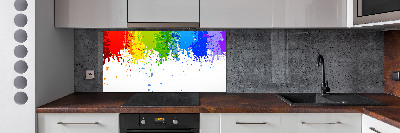 Kitchen splashback Rainbow spots