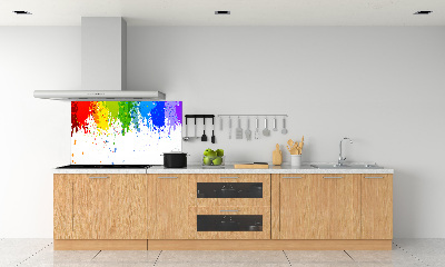 Kitchen splashback Rainbow spots