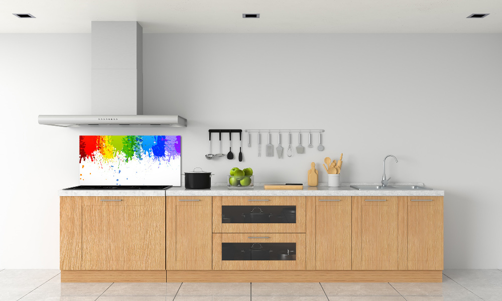 Kitchen splashback Rainbow spots