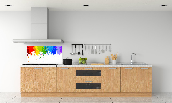 Kitchen splashback Rainbow spots