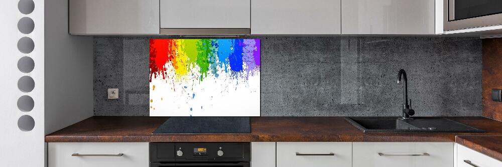 Kitchen splashback Rainbow spots