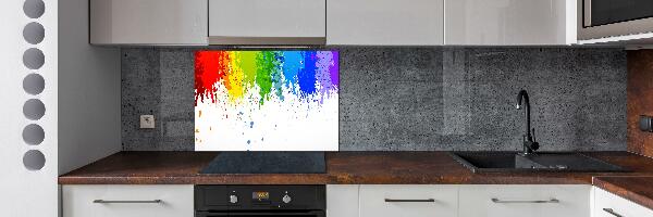 Kitchen splashback Rainbow spots