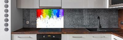 Kitchen splashback Rainbow spots