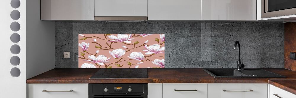 Cooker splashback Magnolia