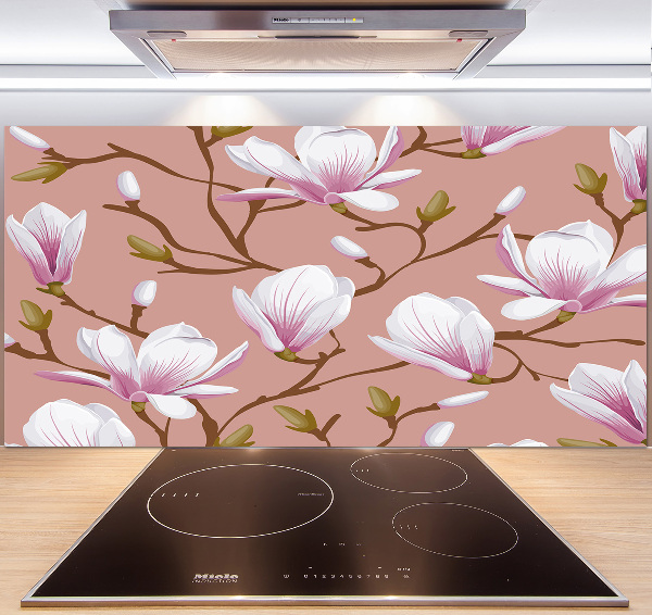 Cooker splashback Magnolia