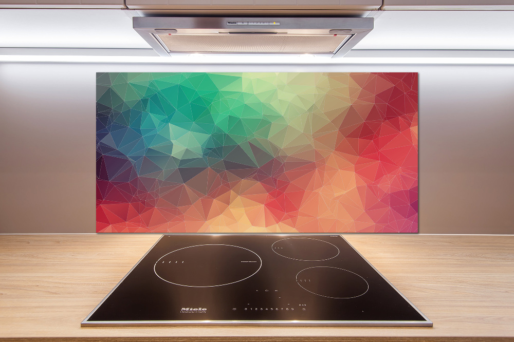 Kitchen splashback Geometric background